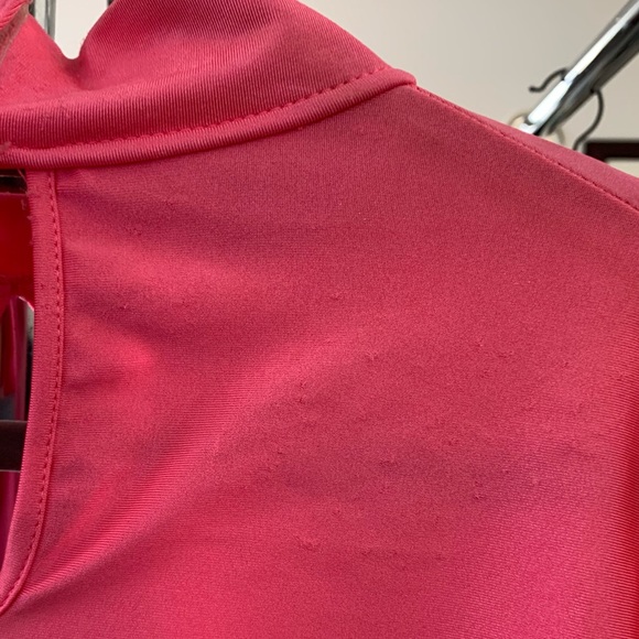 Long sleeved bodycon dress with large keyhole opening in front, Large - Picture 3 of 3